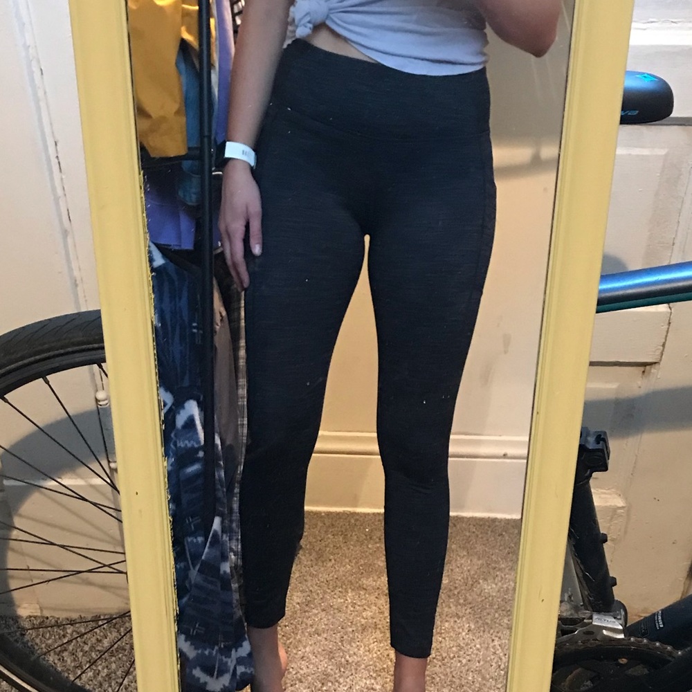 Gray leggings warm lined